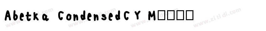 Abetka CondensedCY M字体转换